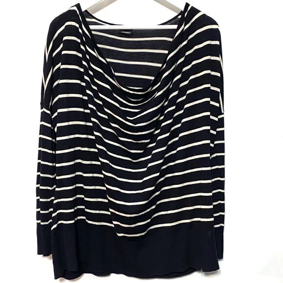 H&M oversized long sleeve striped blouse - Picture 1 of 3